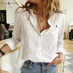 R. Ꮮаᴜгеn Linen Button-Up Shirt