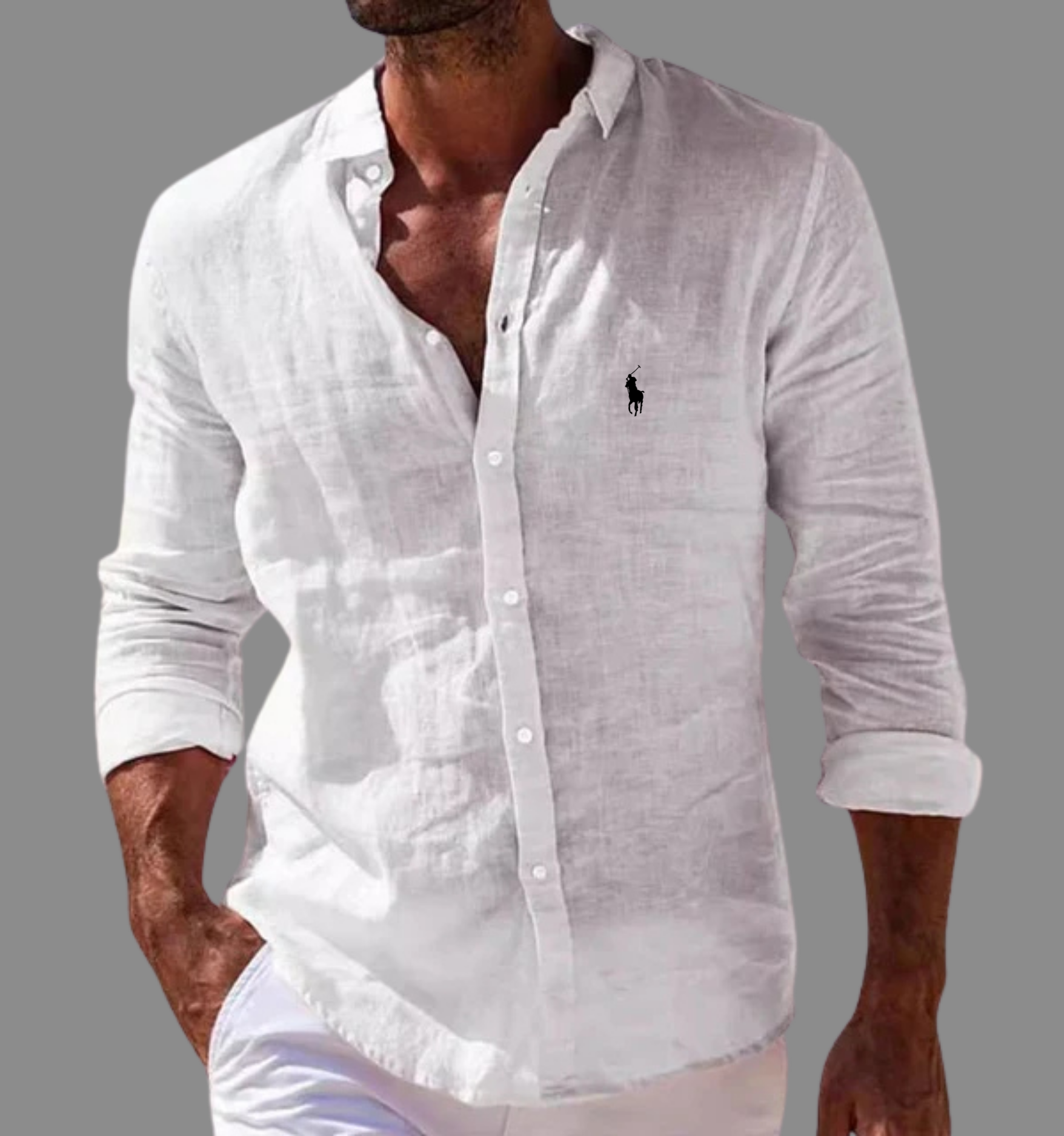 Men's classic linen shirt