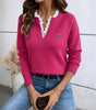 V-Neck Lace Sweater - SALE
