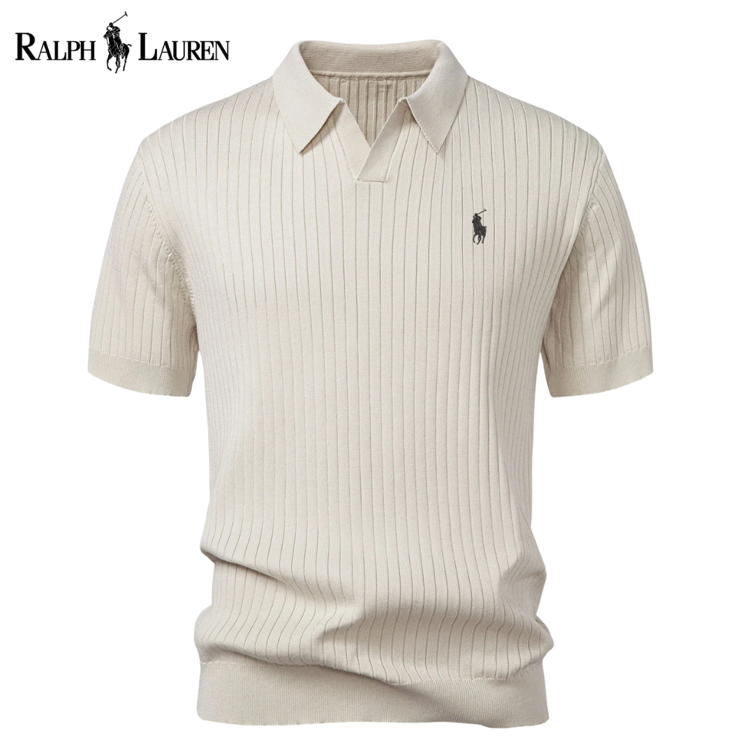 RL™ Knit Polo with V-Neck and Stripes