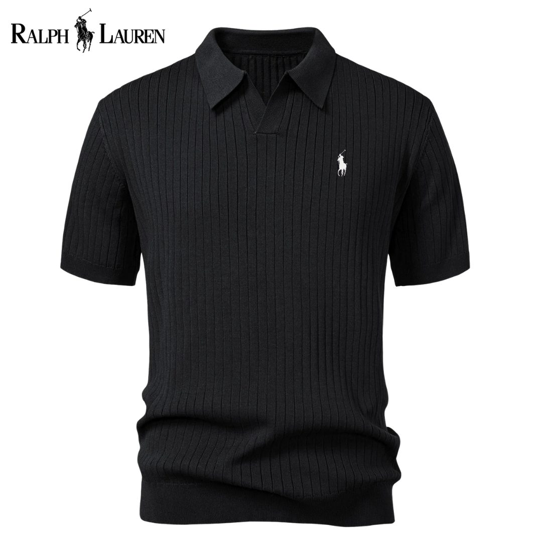 RL™ Knit Polo with V-Neck and Stripes