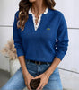 V-Neck Lace Sweater - SALE