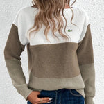 Tricolor Knit Sweater - COLLECTION CLEARANCE