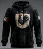 Oversized Hoodie with Pockets French Flag Le Coq Gaulois Men