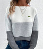 Tricolor Knit Sweater - COLLECTION CLEARANCE