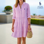 Striped Shirt Dress by R. Ꮮаᴜгеn- Effortless Summer Elegance