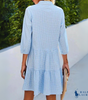 Summer Chemise Gingham V-Neck Button Down Dress by R. Ꮮаᴜгеn + Free R. Ꮮаᴜгеn Sun Hat