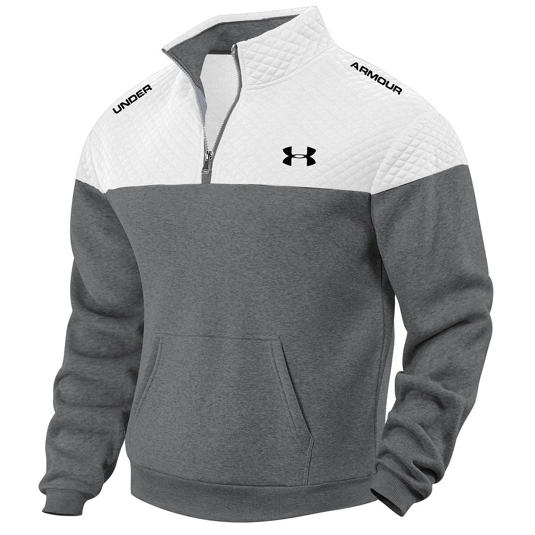 Men's Color Block Half Zip Outdoor Casual Sweatshirt