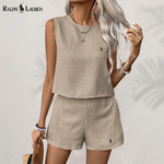 [Buy 1 Get 2] Linen Serenity Complete Set with Two Pieces by R. Lauren + Free R. Lauren Sun Hat