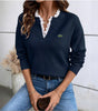 V-Neck Lace Sweater - SALE