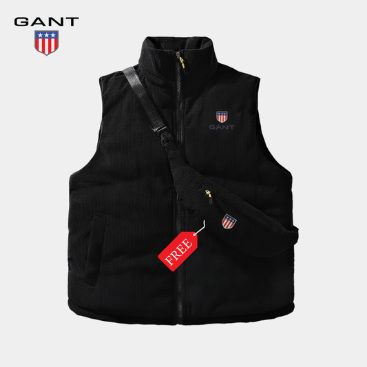 GANT™ Corduroy Puffer Vest + FREE Bag