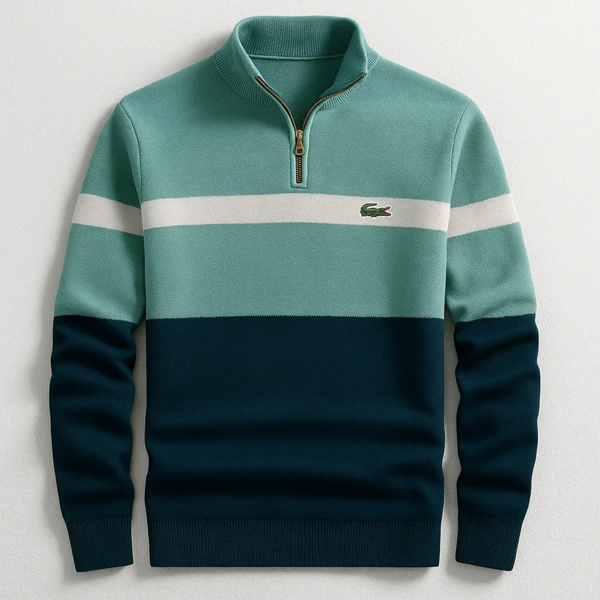 LACOSTE - ELSTON HERITAGE QUARTER-ZIP