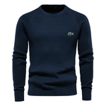 LACOSTE -MEN'S GRID PATTERN SWEATER