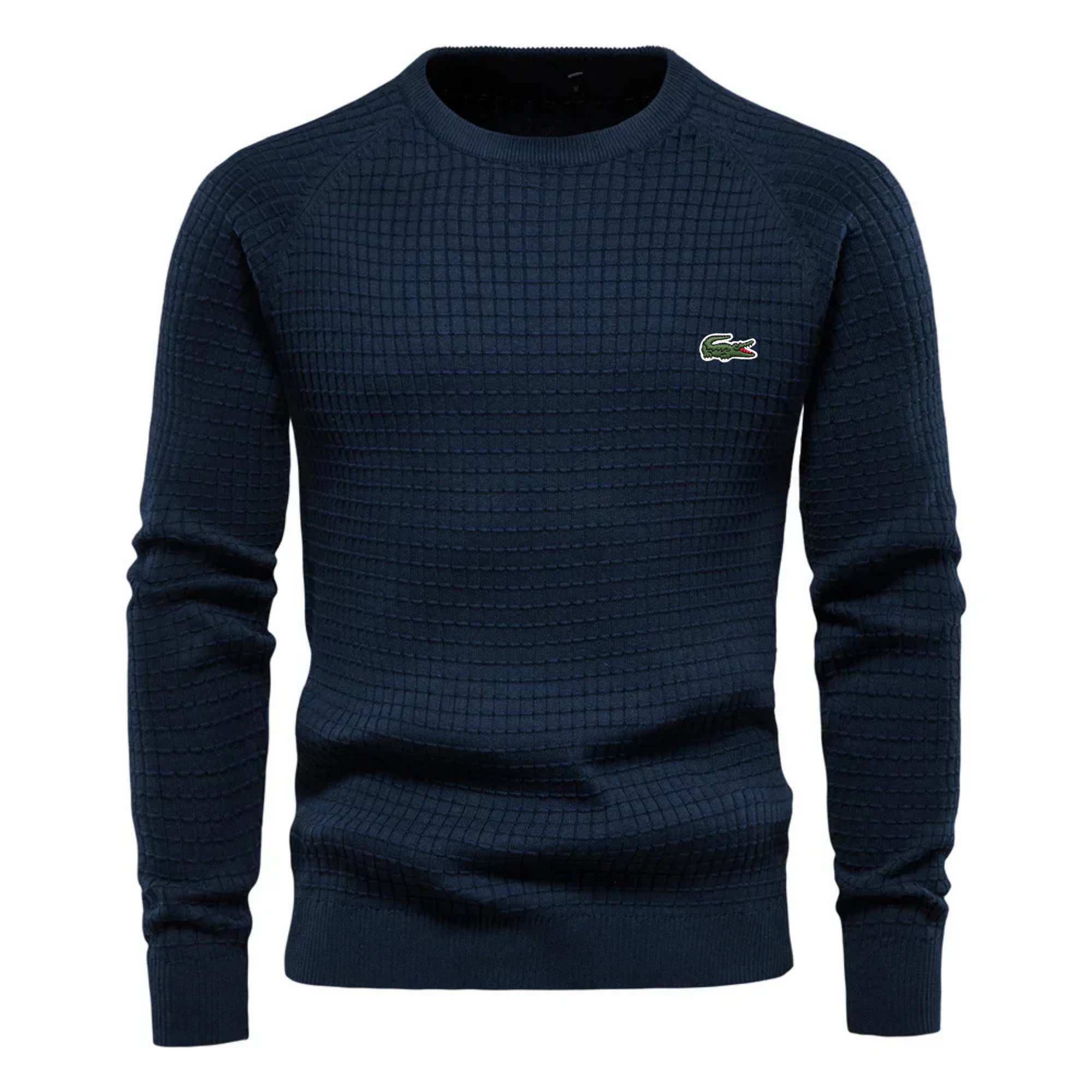 LACOSTE -MEN'S GRID PATTERN SWEATER