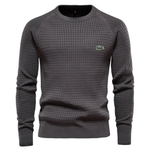 LACOSTE -MEN'S GRID PATTERN SWEATER
