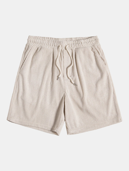 Corduroy Drawstring Shorts