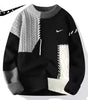 NIKE - Patchwork Cable-Knit Crewneck Sweater