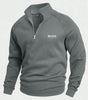 BОSS Cotton Half-Zip Jumper