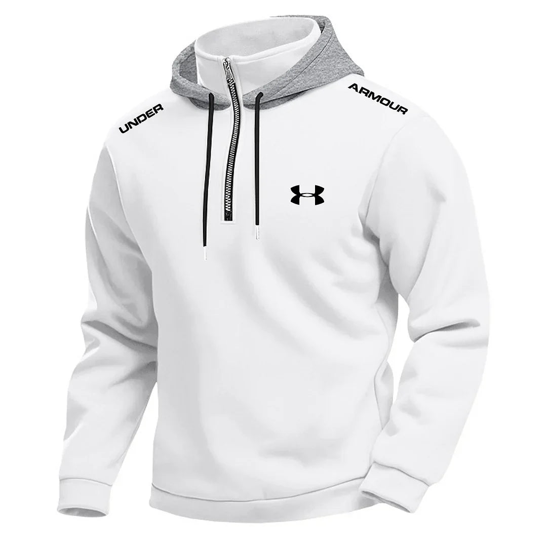 Men's Stylish And Comfortable Textured Hooded Sweatshirt