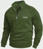 BОSS Cotton Half-Zip Jumper