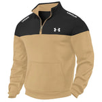 Men's Color Block Half Zip Outdoor Casual Sweatshirt