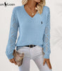 Ralph Lauren™ Elegant V-Neck Knitted Sweater