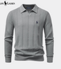Ralph Lauren™ Long-Sleeve Knitted V-Neck Polo Sweater
