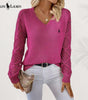 Ralph Lauren™ Elegant V-Neck Knitted Sweater