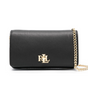 R. Ꮮаᴜгеn Leather Crossbody Bag with Logo