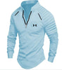 Men's Zip Long Sleeve Sports Casual Shirt
