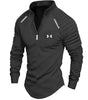 Men's Zip Long Sleeve Sports Casual Shirt
